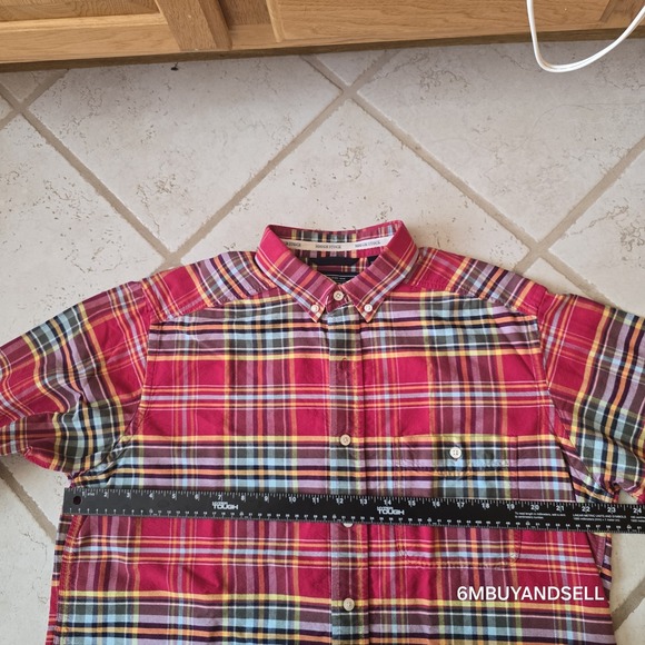 Rough Stock Panhandle Slim Mens Plaid Western Cowboy Shirt Large‎ Colorful - Picture 4 of 11